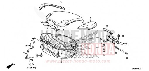 COPERCHIO BAULETTI NC750SAK di 2019
